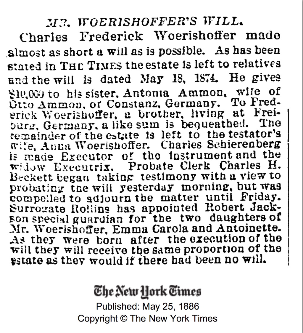1886.05.25   Ch.F.Woerishoffer will